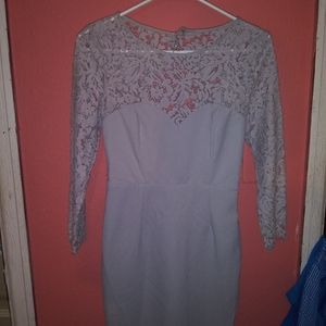 Gray bodycon dresd